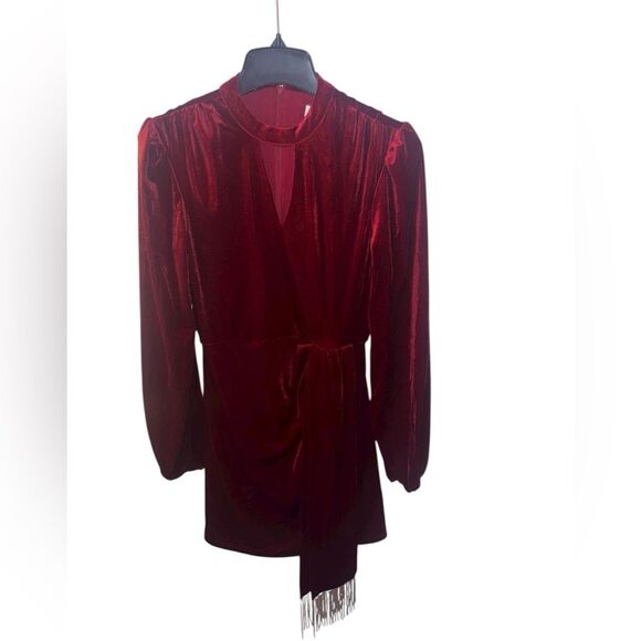 Rachel Parcell Dresses & Skirts - NWT Rachel Parcell red velvet mini dress size small